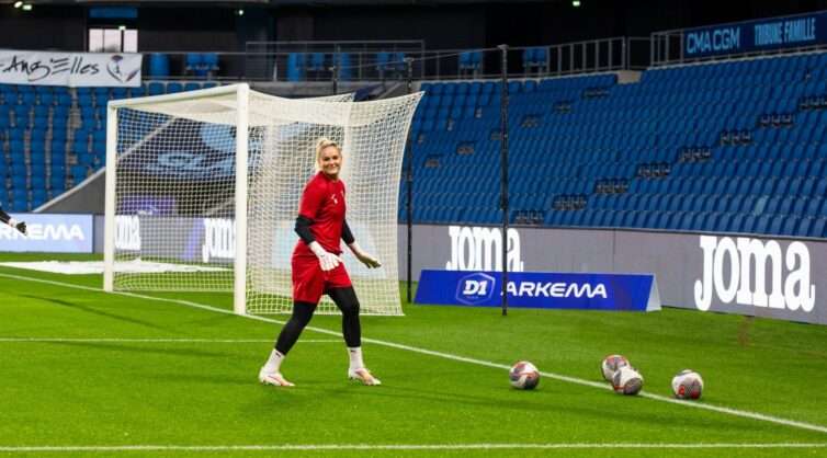 GK, Katriina Talaslahti, goalkeeper at Le Havre Athletic Club, D1 Arkema season 2023-2024.